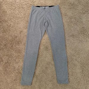 Nike Leggings Gray and Rose Logo Size Medium
